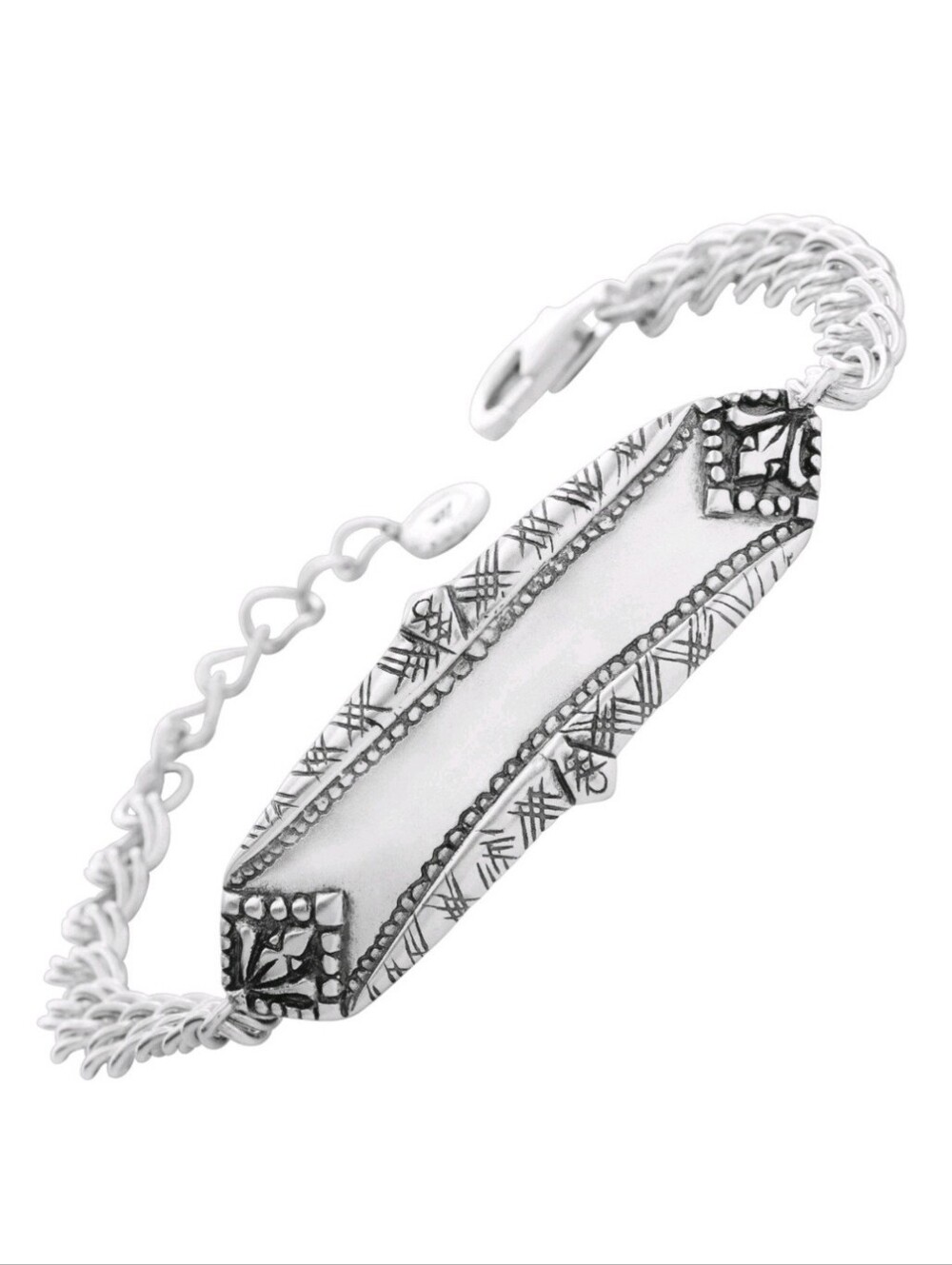 Silpada 925 Sterling Silver 'Make Your Mark' Bracelet Engravable B3177